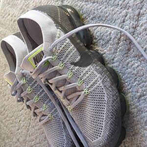 Men's Nike Air Vapormax Grey Neon Shoes